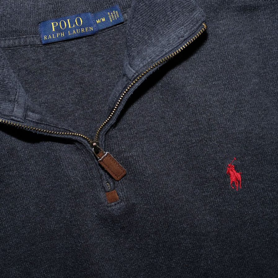 Vintage Polo Ralph Lauren Q-Zip Sweater Medium - Double Double Vintage