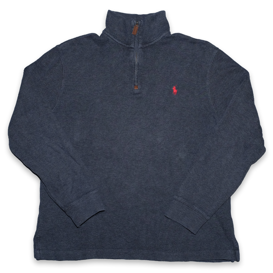 Vintage Polo Ralph Lauren Q-Zip Sweater Medium - Double Double Vintage