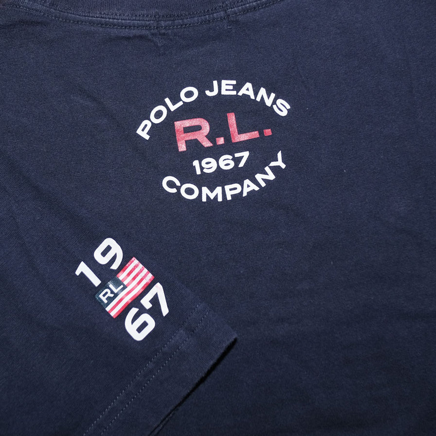 Polo Jeans Ralph Lauren T-Shirt Medium / Large - Double Double Vintage