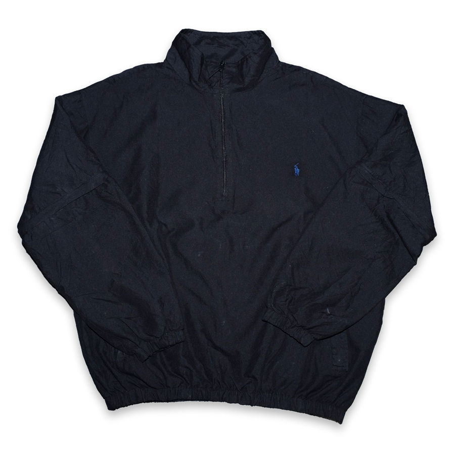 Vintage Polo Ralph Lauren Q-Zip Windbreaker Large - Double Double Vintage