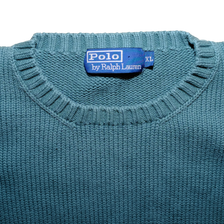 Vintage Polo Ralph Lauren Knit Sweatshirt Medium - Double Double Vintage
