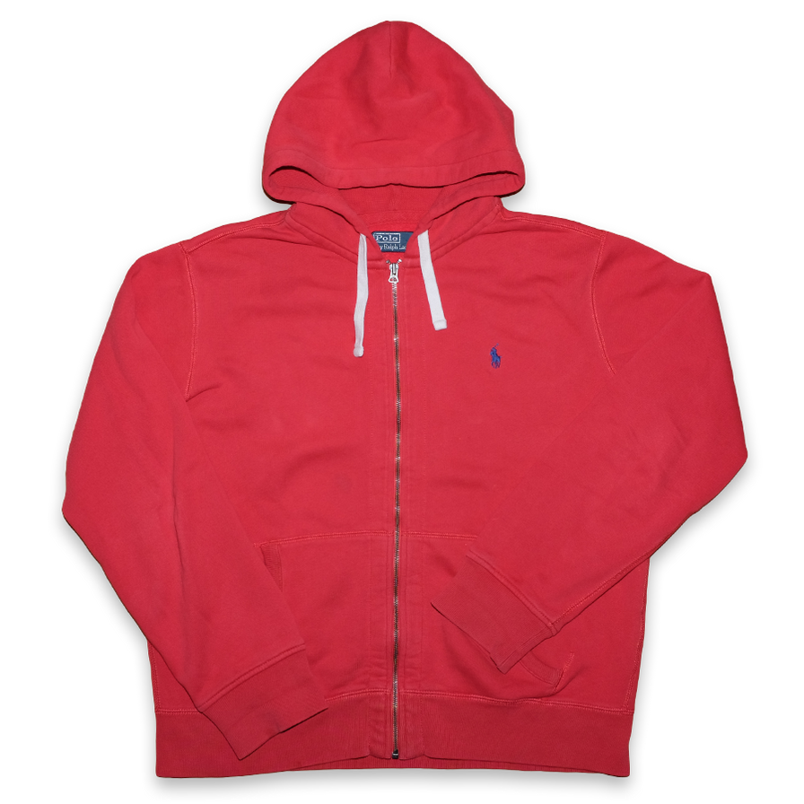 Vintage Polo Ralph Lauren Zip Hoodie Large - Double Double Vintage