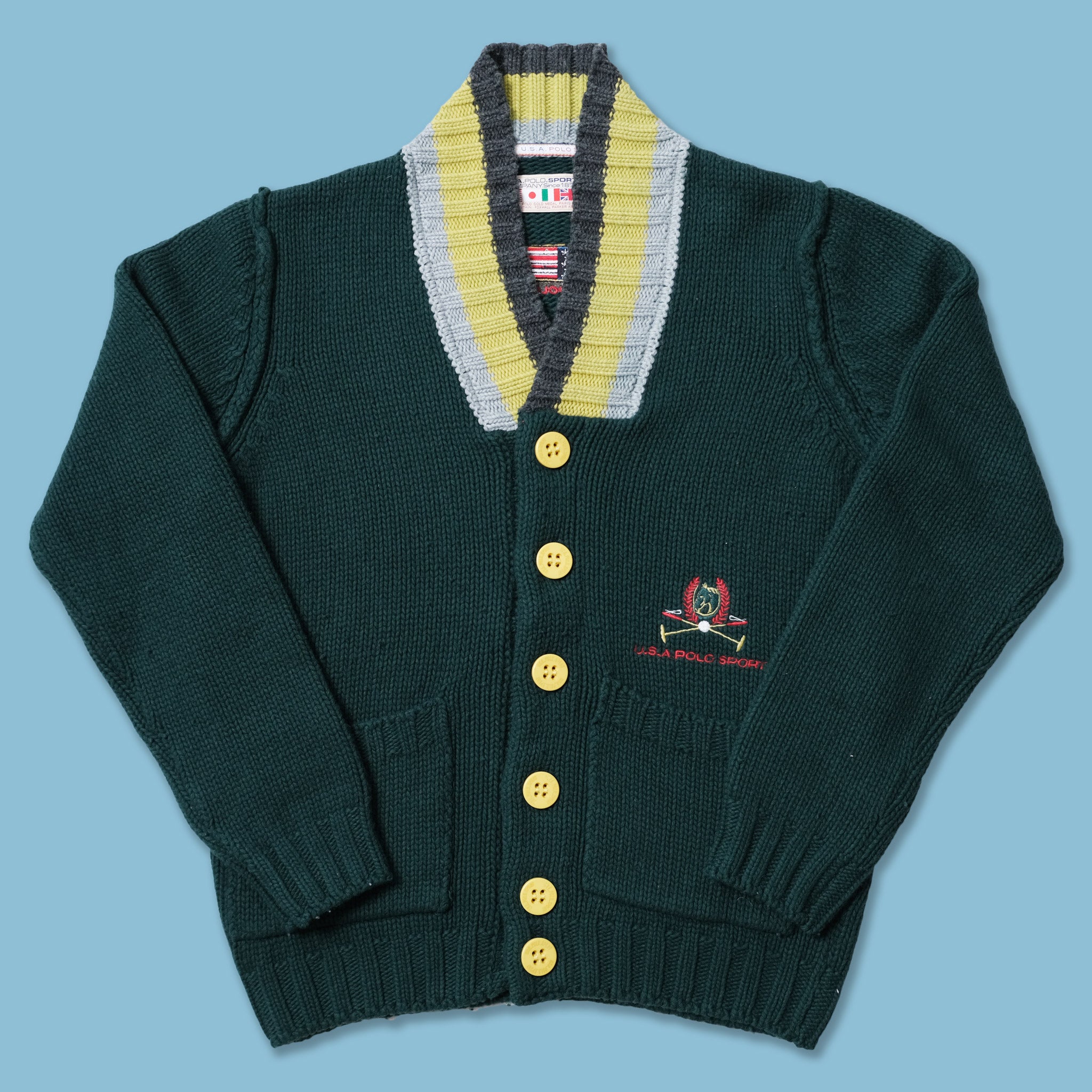 2024 Vintage polo sport cardigan