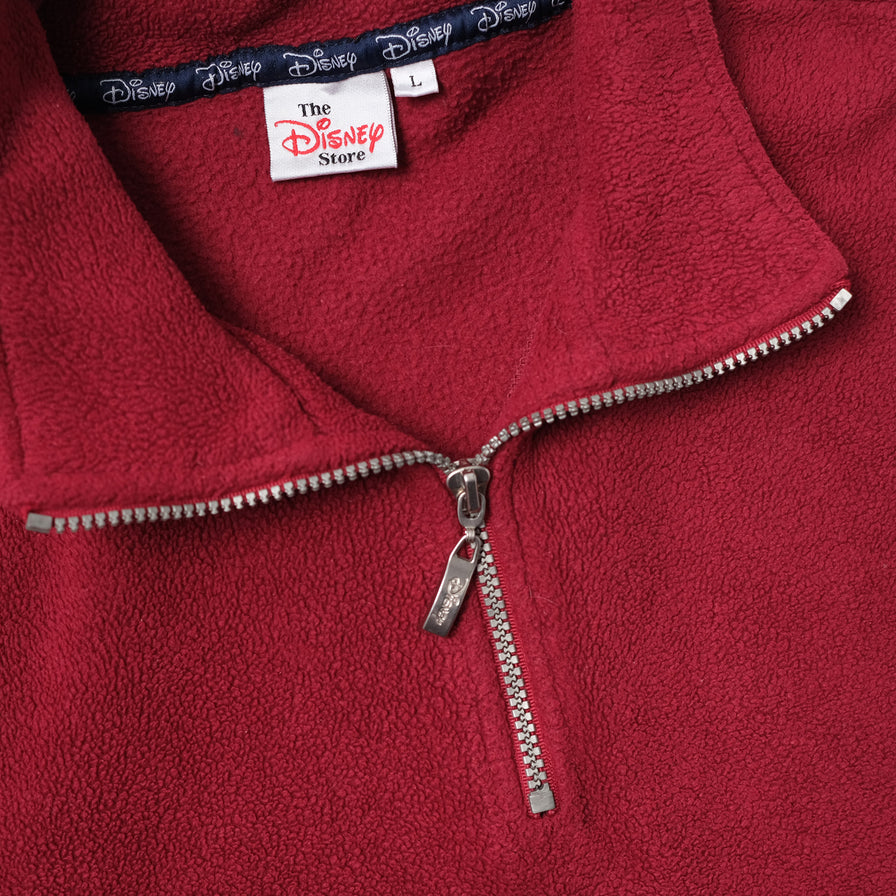 Vintage Winnie Pooh Q-Zip Fleece Large