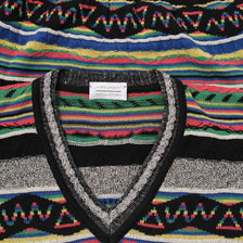 Vintage Coogi Style V-Neck Sweater Large