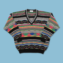 Vintage Coogi Style V-Neck Sweater Large