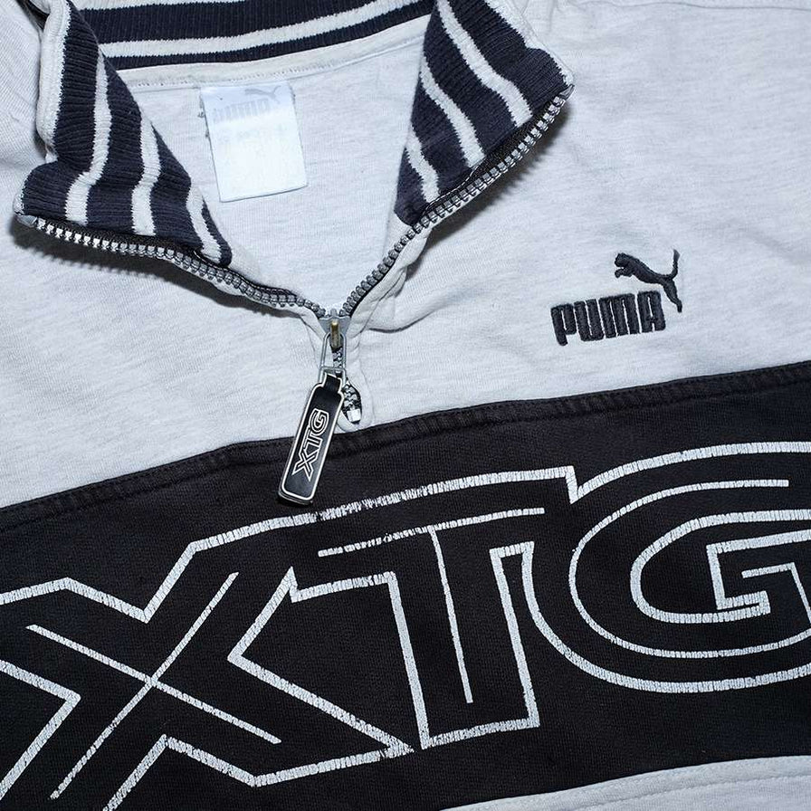 Vintage Puma GTX Q-Zip Sweater XLarge