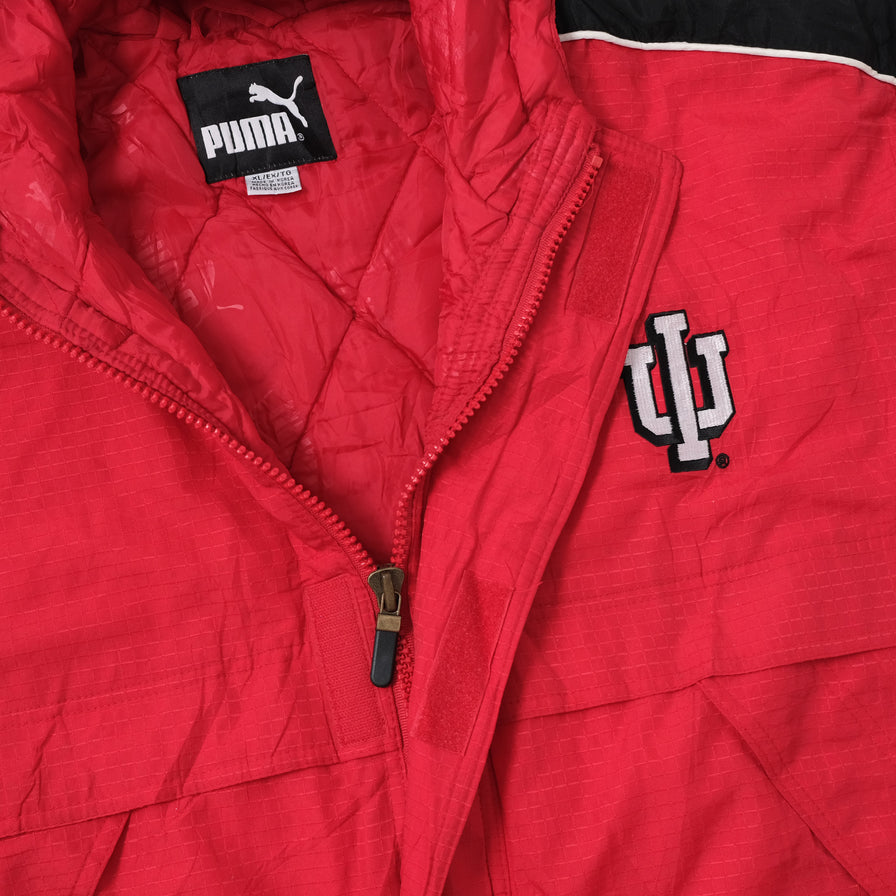 Vintage Puma Indiana Hoosiers Padded Jacket XLarge