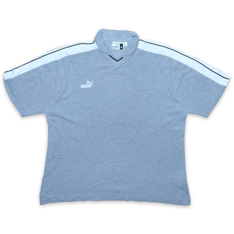 Vintage Puma Heavy Cotton Polo Shirt Large / XLarge - Double Double Vintage