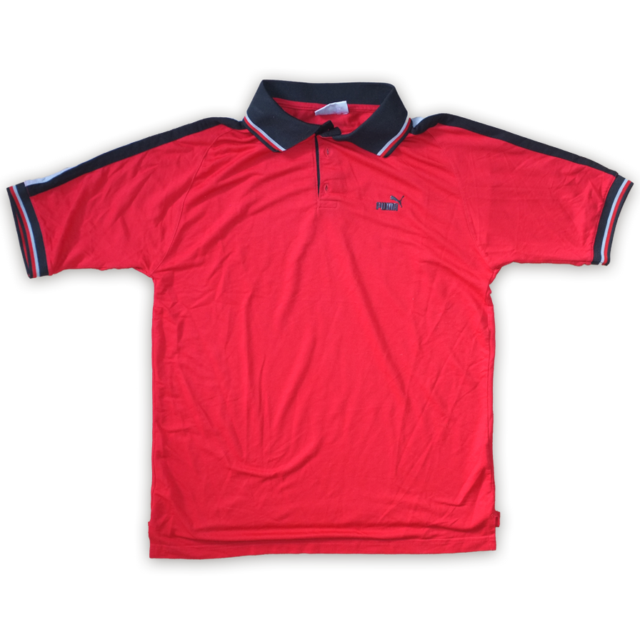 Puma Polo Shirt XLarge - Double Double Vintage