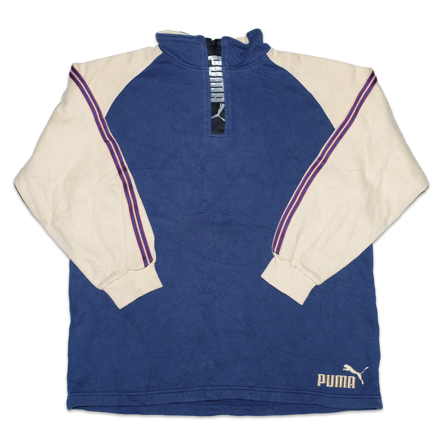 Vintage Puma Q-Zip Sweater Small - Double Double Vintage
