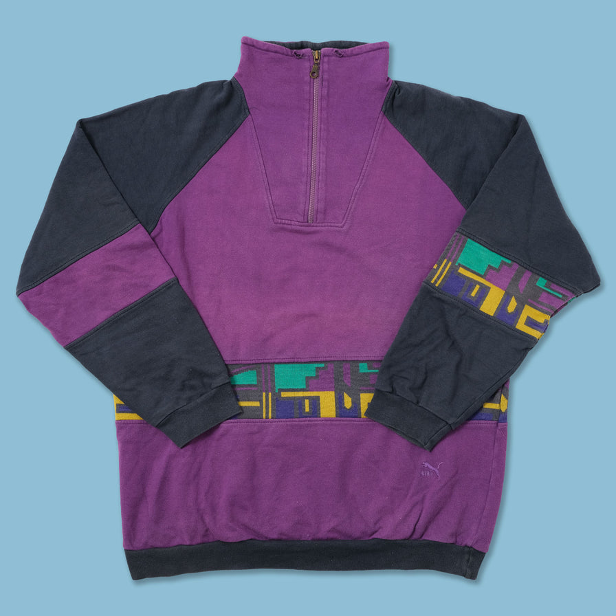 Vintage Puma Q-Zip Sweater XLarge
