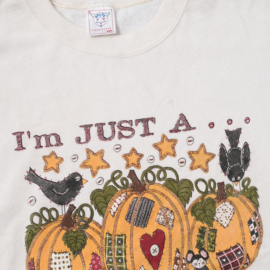 Vintage Pumpkin Sweater Medium