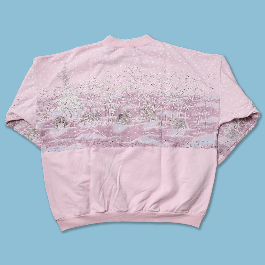 Vintage Rabbits Sweater Medium