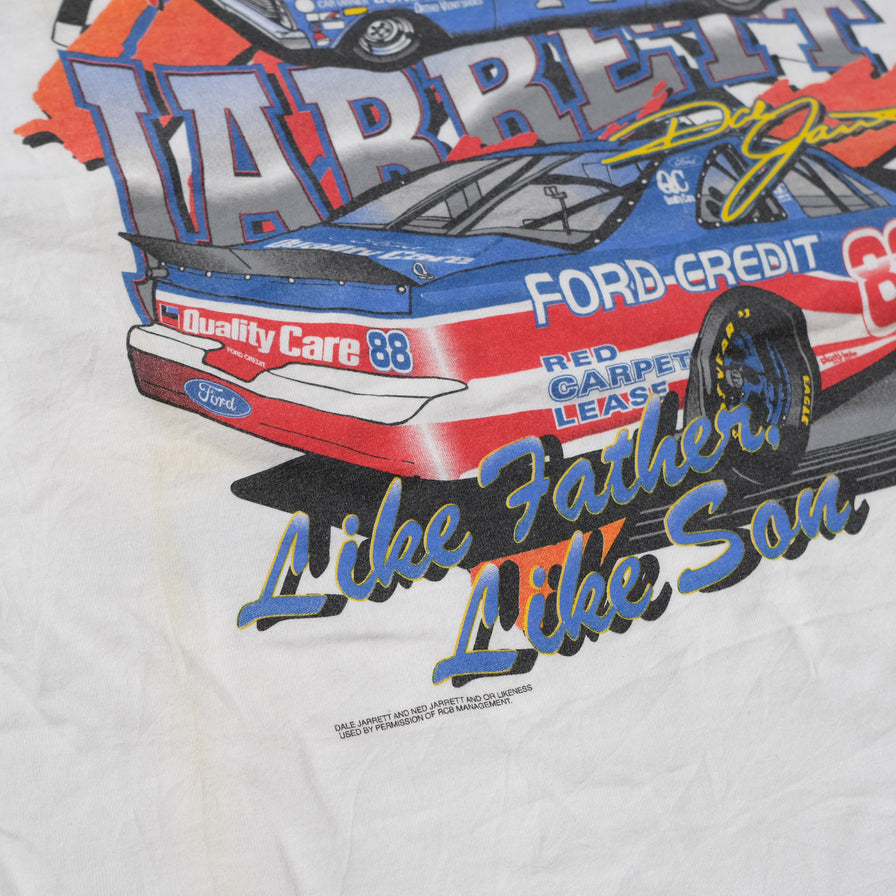 Vintage Ned & Dale Jarrett Racing T-Shirt Large