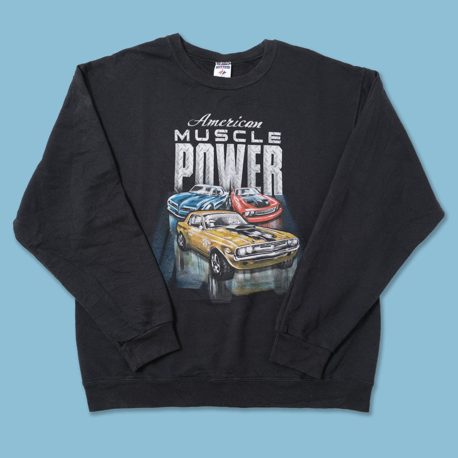 Vintage American Muscle Car Sweater Large