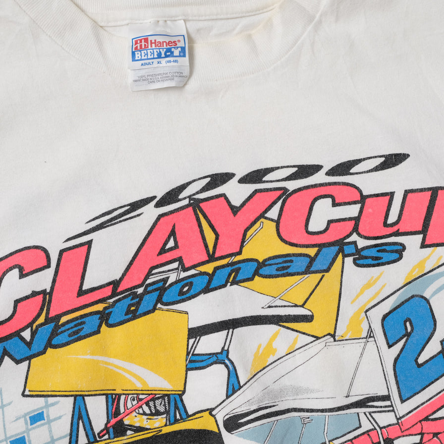 Vintage 2000 Clay Cup Racing T-Shirt XLarge
