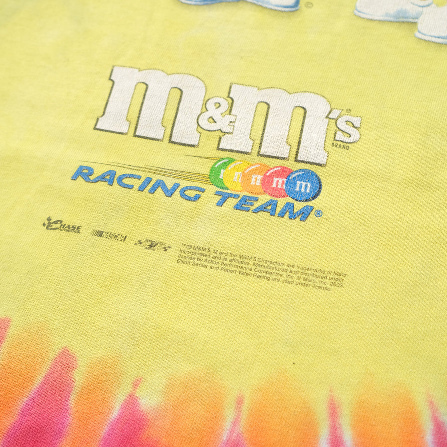 Vintage 2003 Elliott Sadler M&Ms Racing T-Shirt XLarge