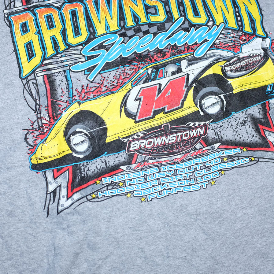 Vintage Brownstown Racing T-Shirt Large / XLarge - Double Double Vintage