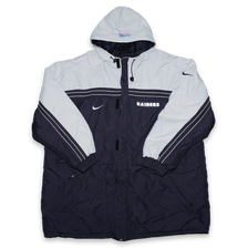 Vintage Nike Oakland Raiders Padded Jacket XXL - Double Double Vintage