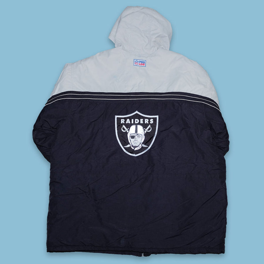 Vintage Nike Oakland Raiders Padded Jacket XXL - Double Double Vintage