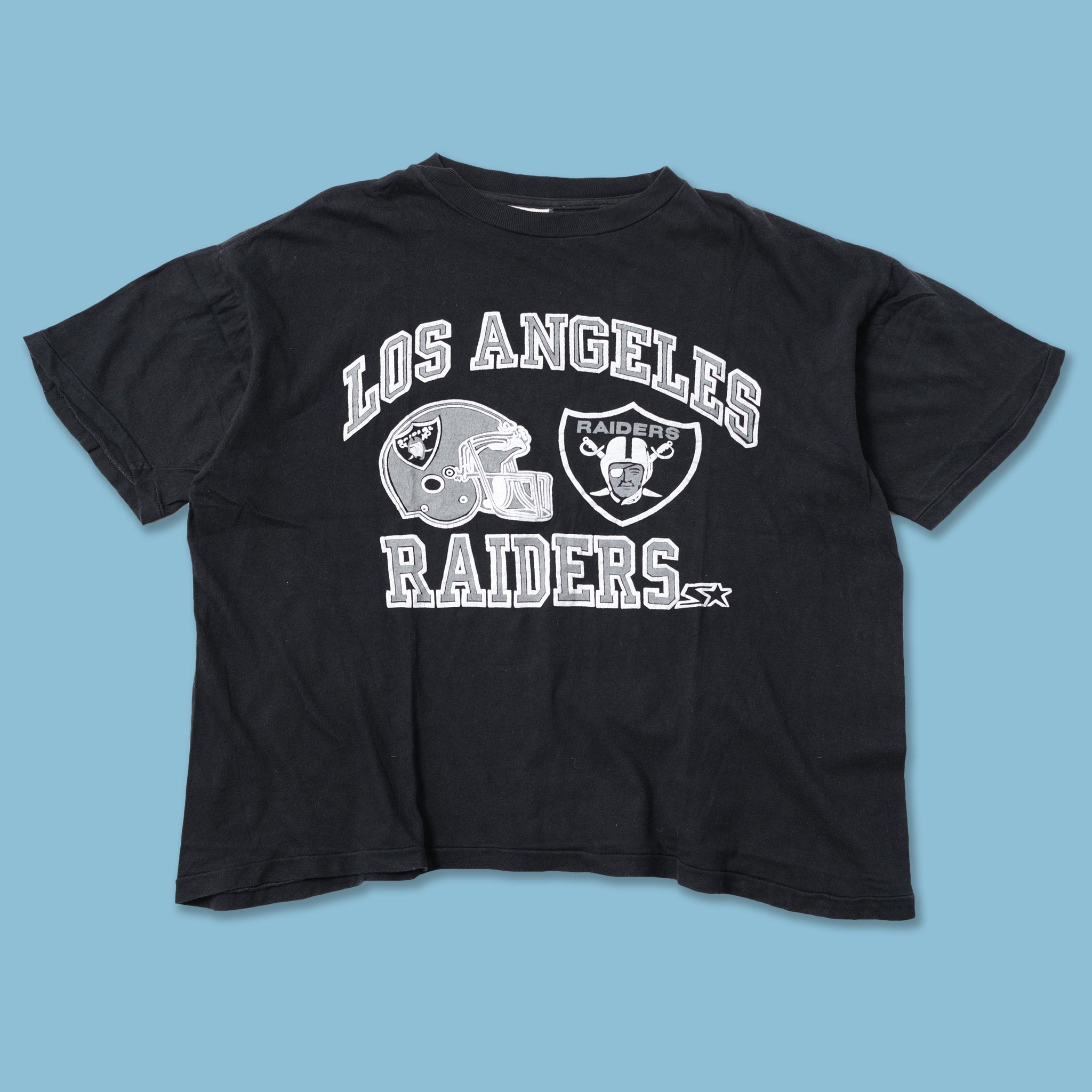 Men's Vintage Los Angeles Raiders Graphic Tee in Off White Raiders Graphic | Size L | Abercrombie & Fitch