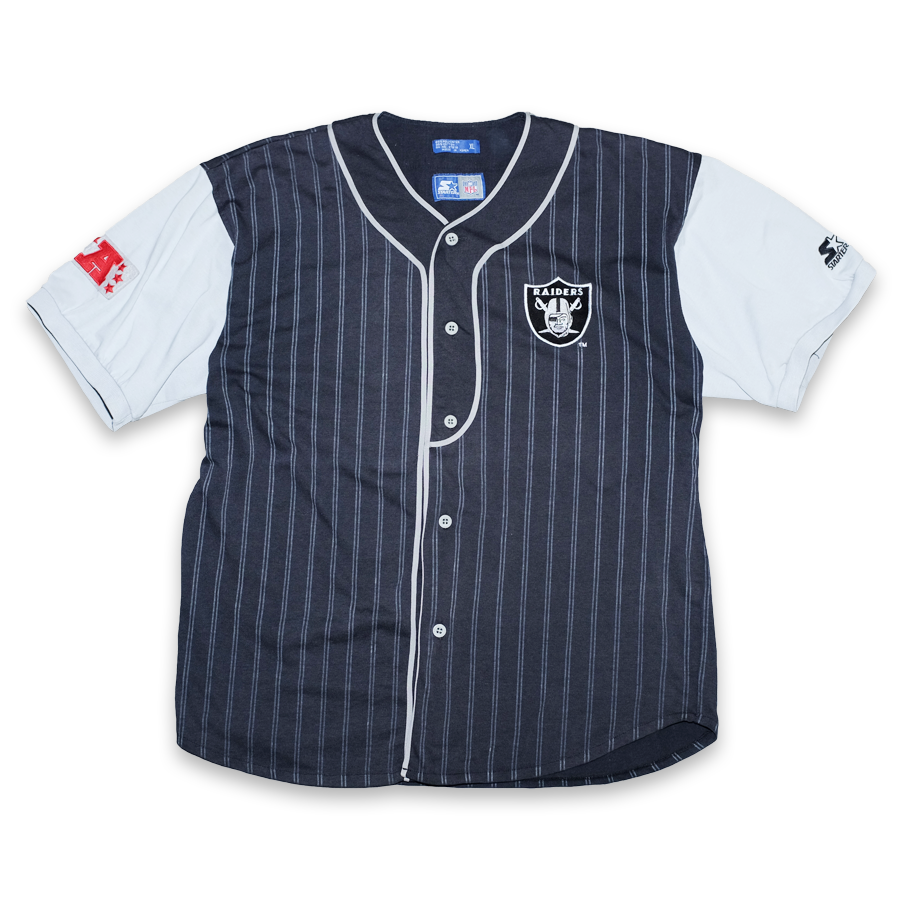 Raiders pinstripe deals jersey