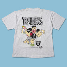 Vintage Deadstock 1994 Los Angeles Raiders Flintstones T-Shirt XLarge