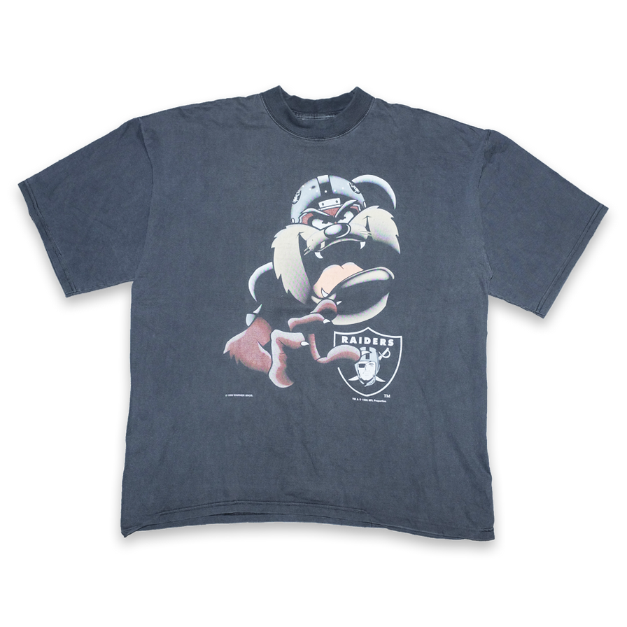 Vintage 1996 Taz Oakland Raiders T-Shirt XLarge | Double