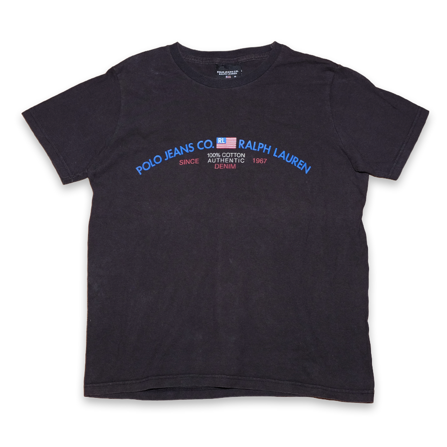 Vintage Womens Polo Jeans T-Shirt Medium - Double Double Vintage