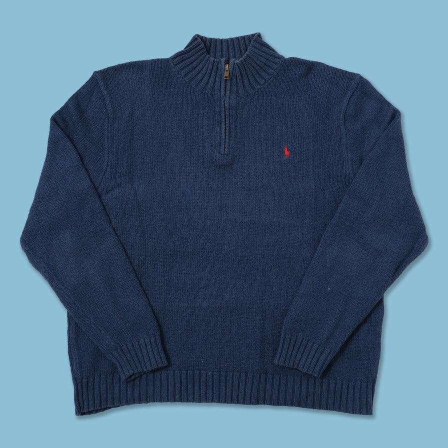 Vintage Polo Ralph Lauren Q-Zip Sweater Medium