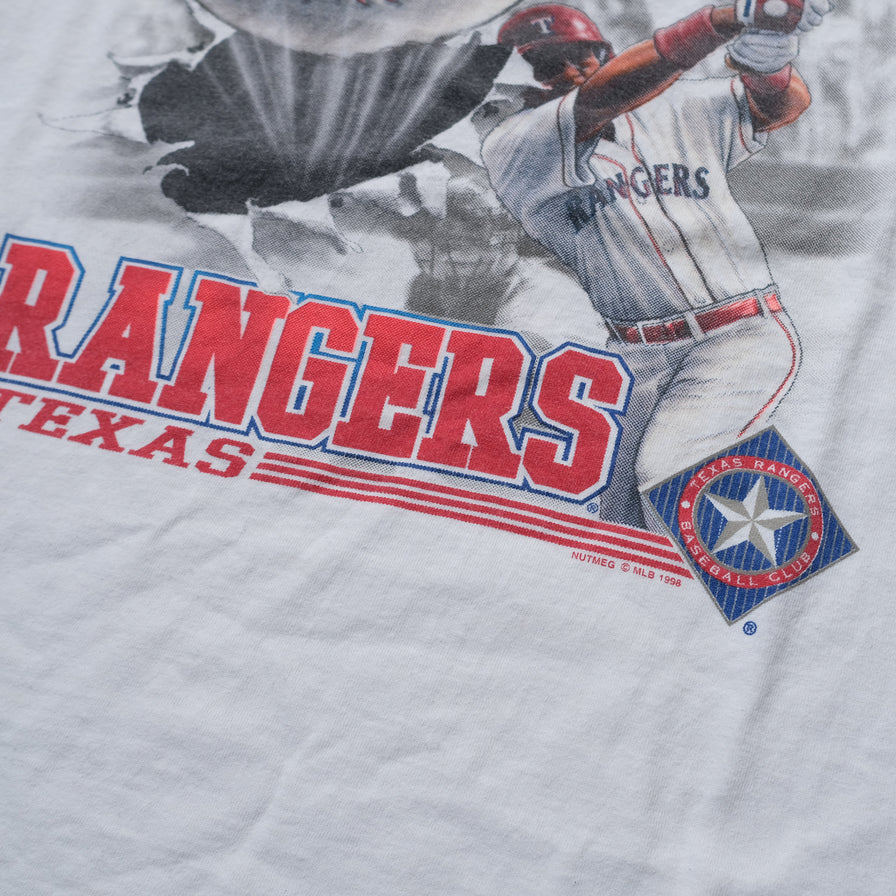Vintage 1998 Texas Rangers T Shirt Medium Double Double Vintage