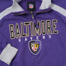 Vintage Baltimore Ravens Q-Zip Sweater XLarge