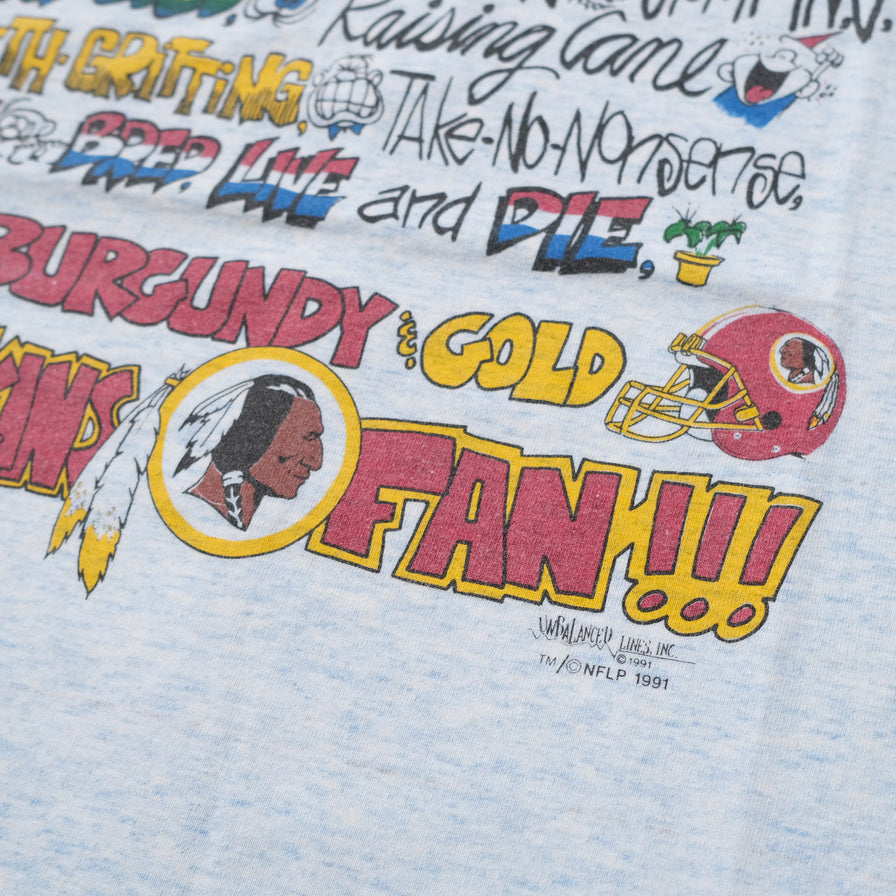 Vintage 1991 Washington Redskins T-Shirt XLarge