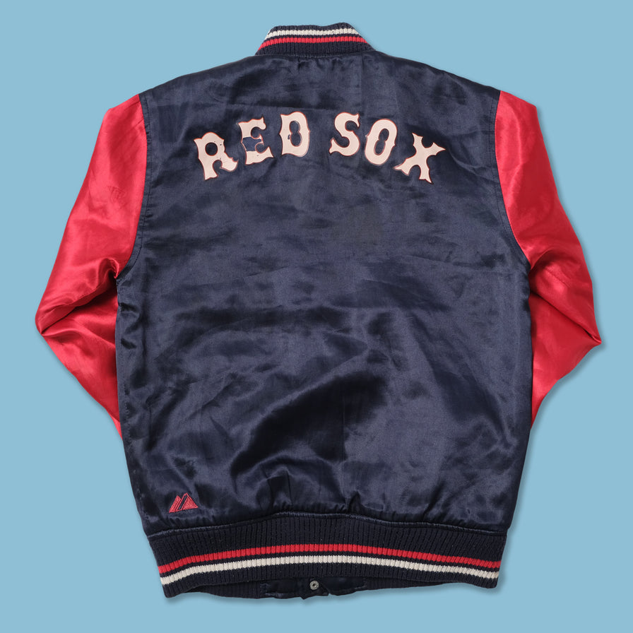 vintage 90s varsity bomber jacket Majestic Boston Red Sox