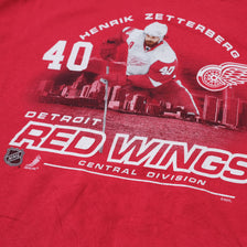 Vintage Henrik Zetterberg Detroit Red Wings T-Shirt Large / XLarge
