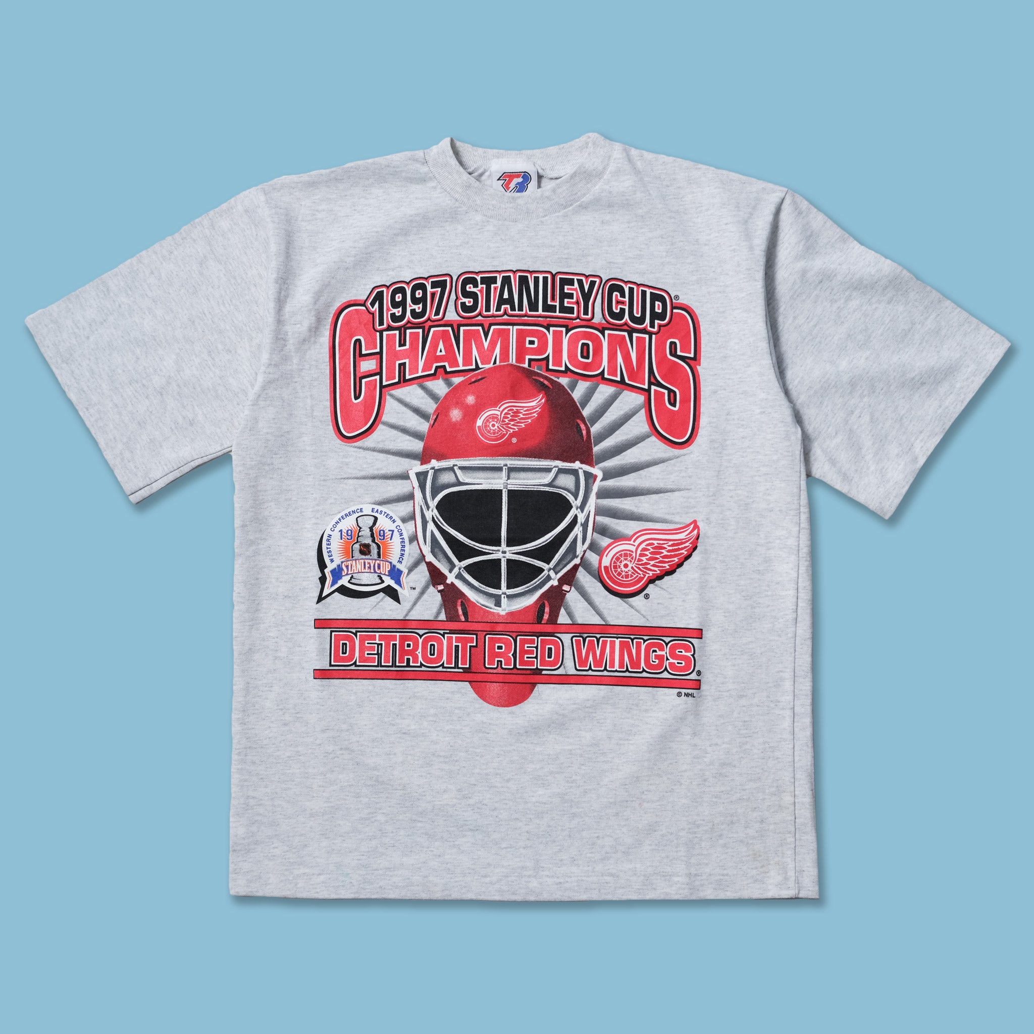 Vintage Detroit Red Wings 1997 Stanley Cup Champions T Shirt Tee Show Me  the Cup Starter Xtra Large Made USA NHL 1990s 90s Hockey Michigan