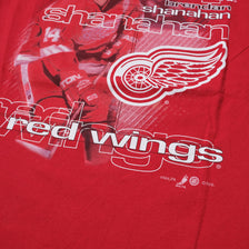 Vintage Brandon Shanahan Detroit Red Wings T-Shirt Large