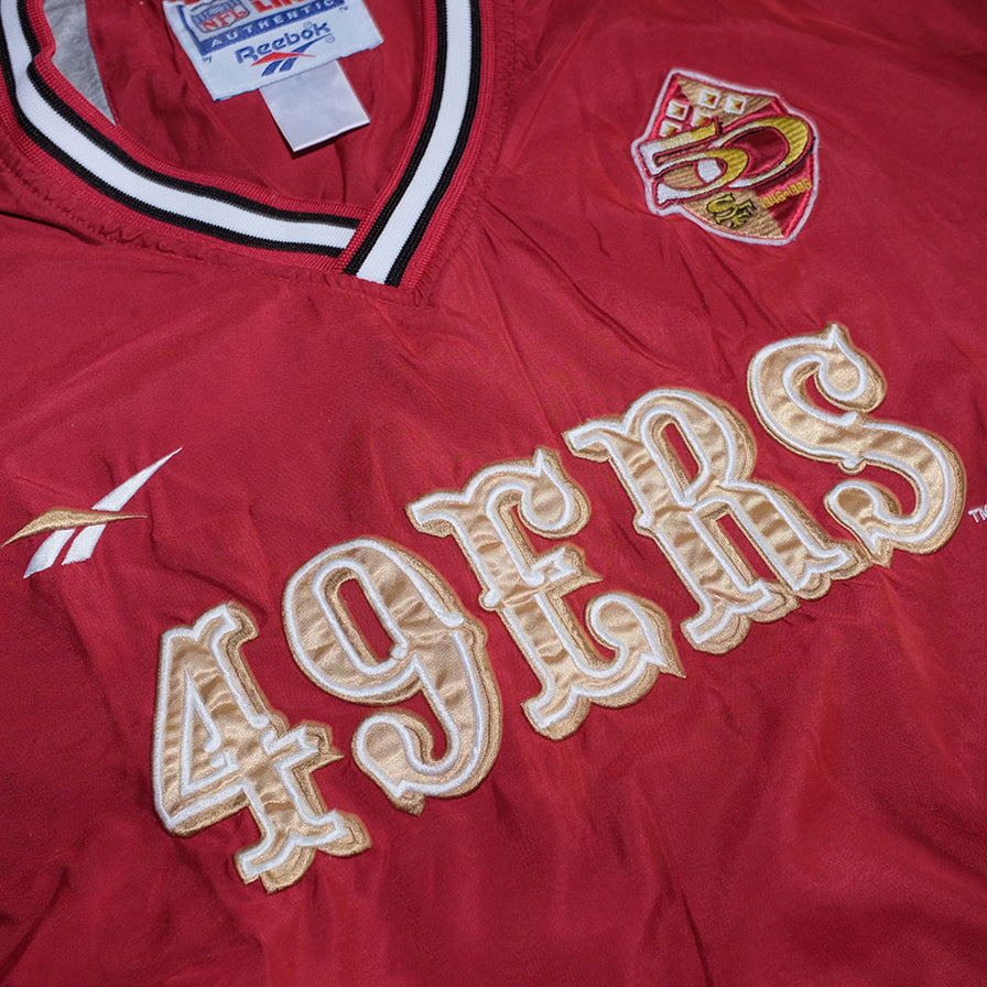 Vintage Reebok San Francisco 49ers Windbreaker Large - Double Double Vintage