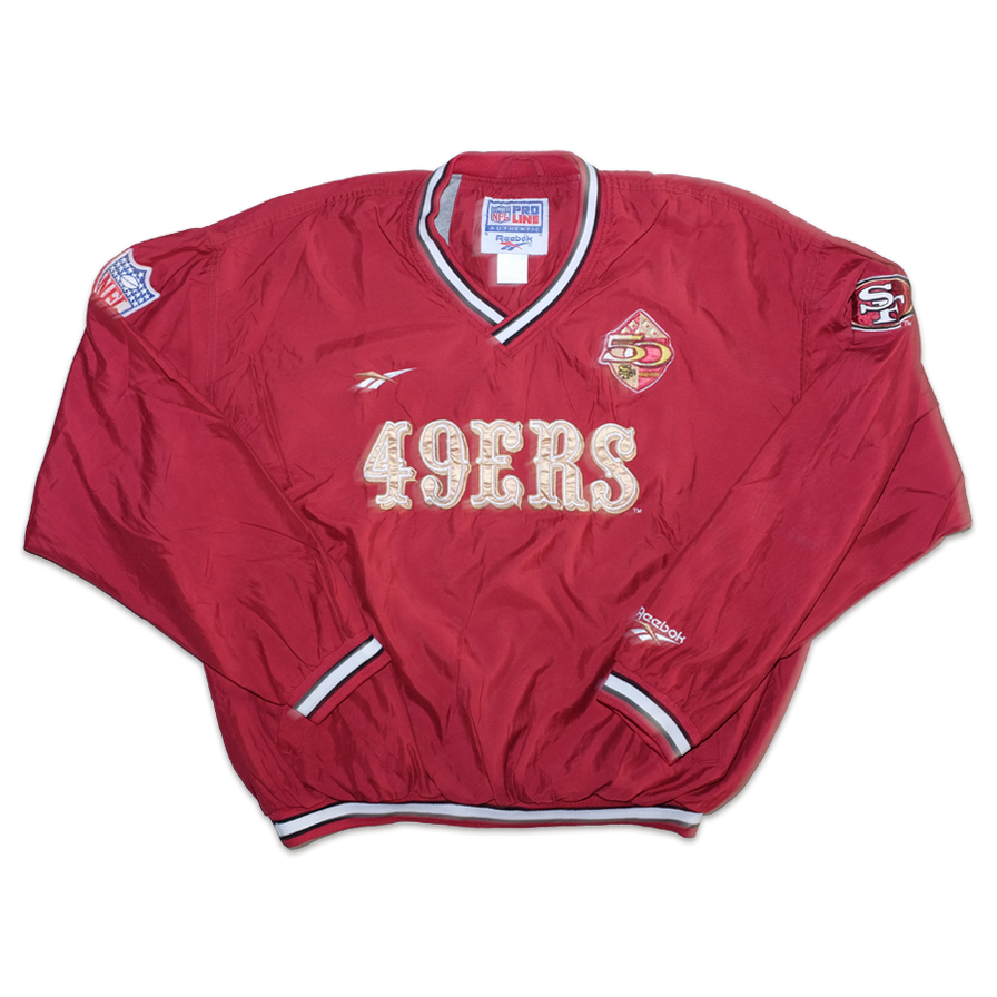 Vintage Reebok San Francisco 49ers Windbreaker Large - Double Double Vintage