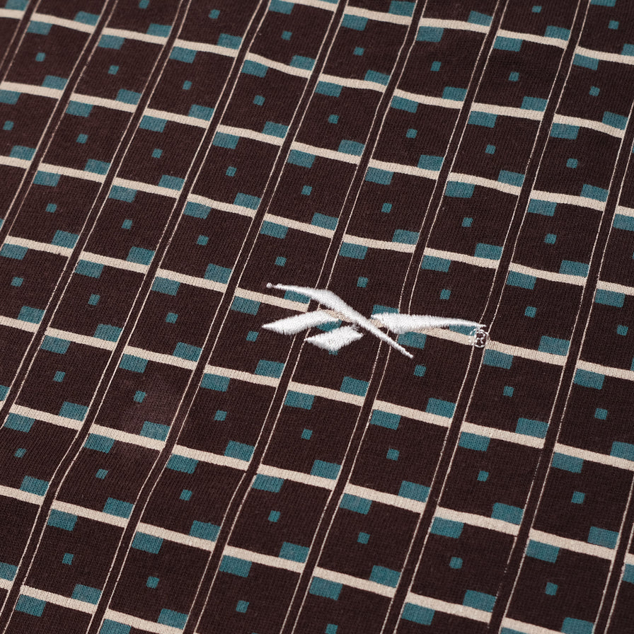 Vintage Reebok Pattern T-Shirt Large