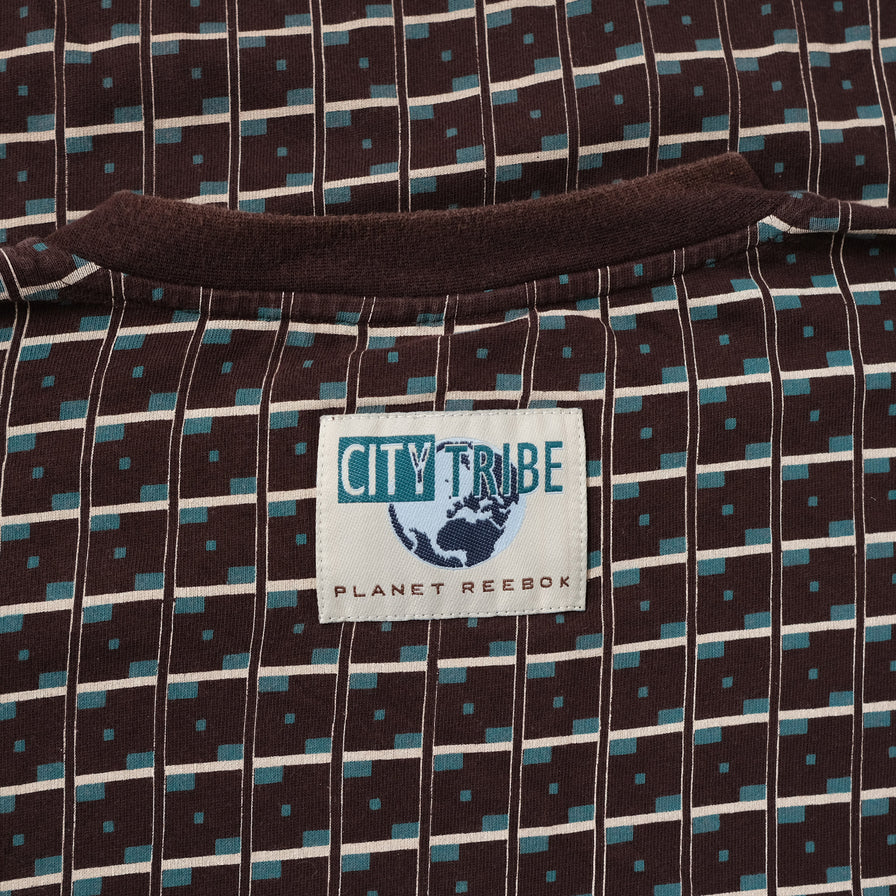 Vintage Reebok Pattern T-Shirt Large