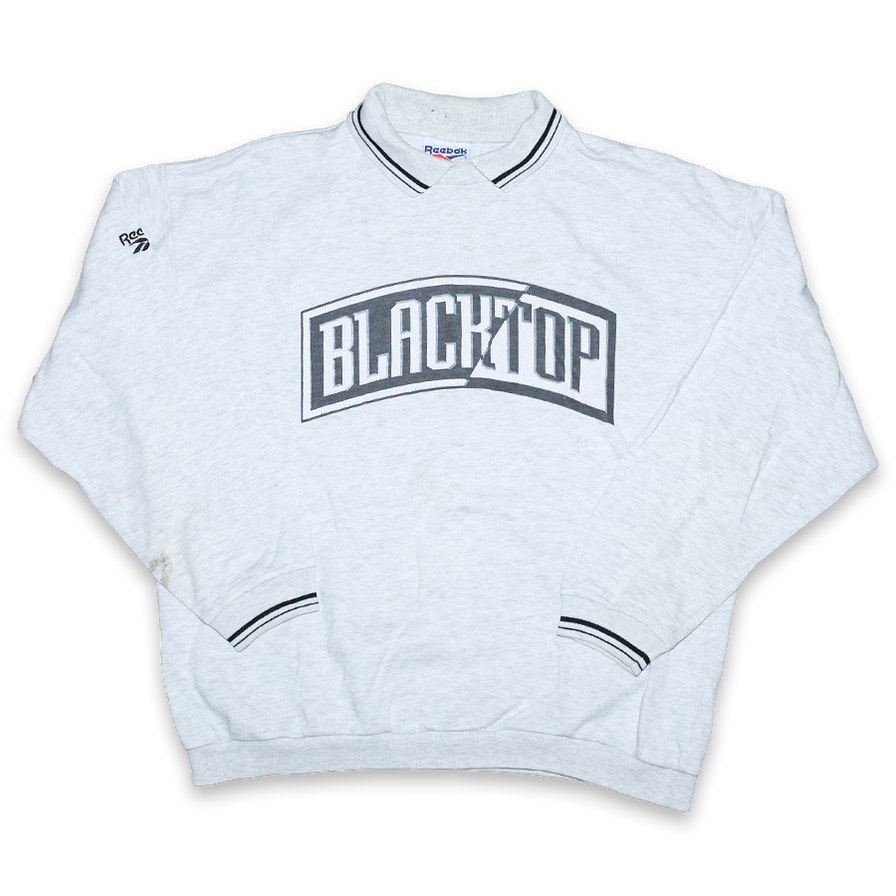 Vintage Reebok Blacktop Sweater Large - Double Double Vintage