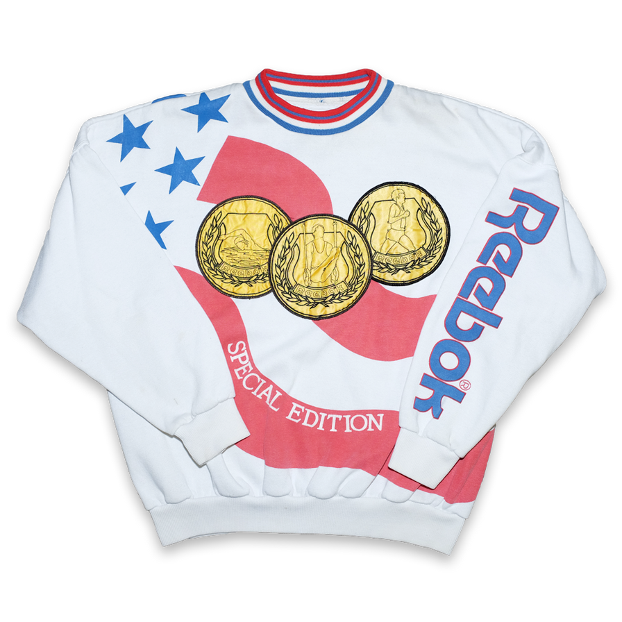 Vintage Reebok Olympic Sweater Medium
