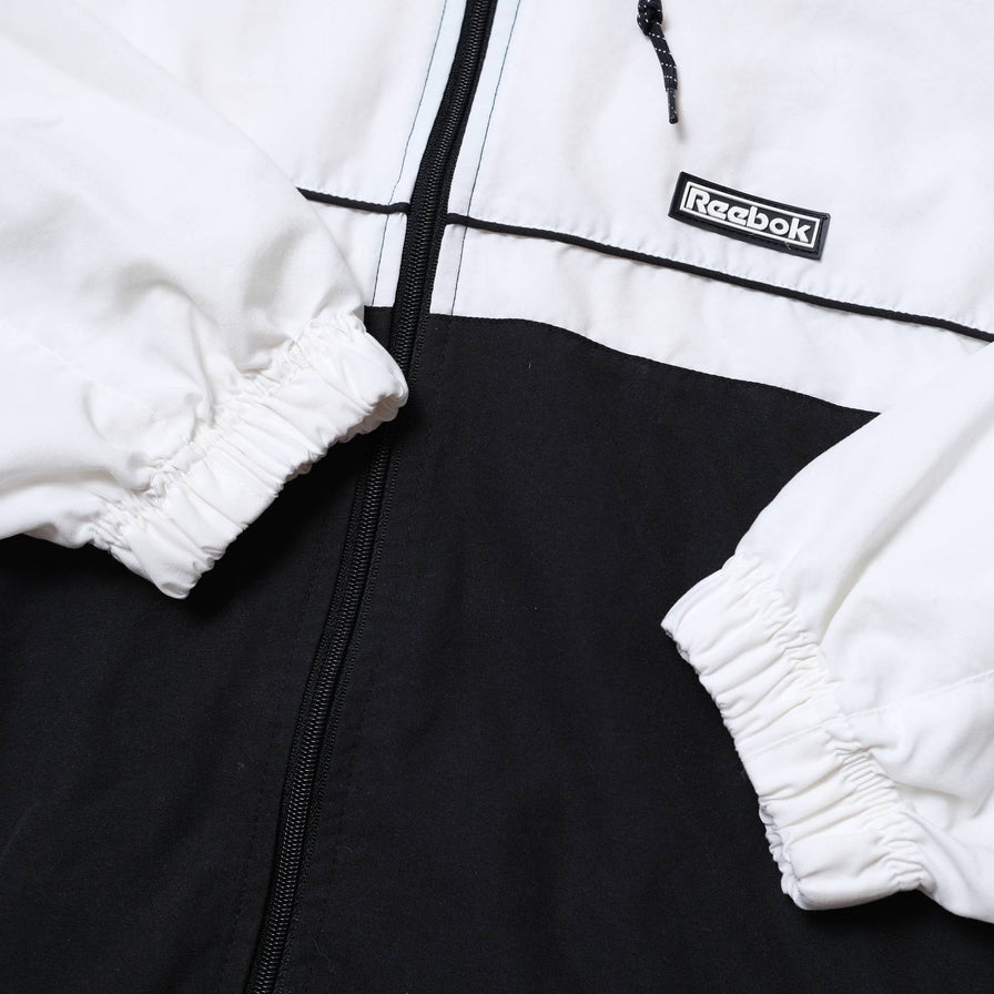 Vintage Reebok Hooded Track Jacket XLarge