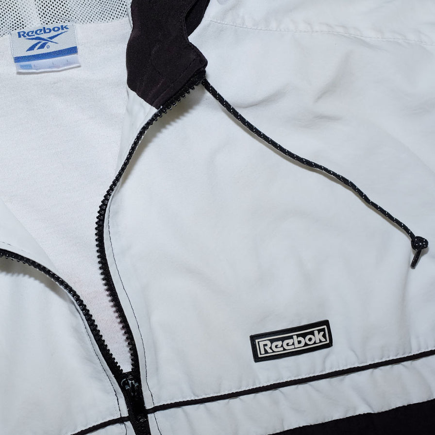 Vintage Reebok Hooded Track Jacket XLarge - Double Double Vintage