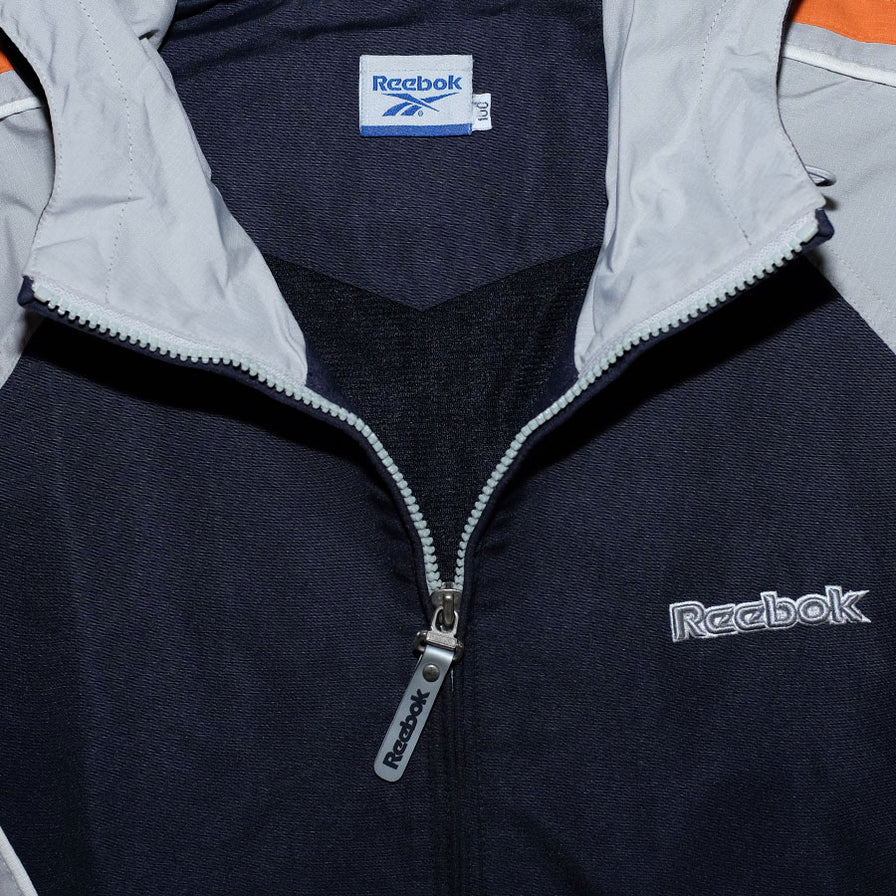 Vintage Reebok Hooded Light Jacket Large - Double Double Vintage