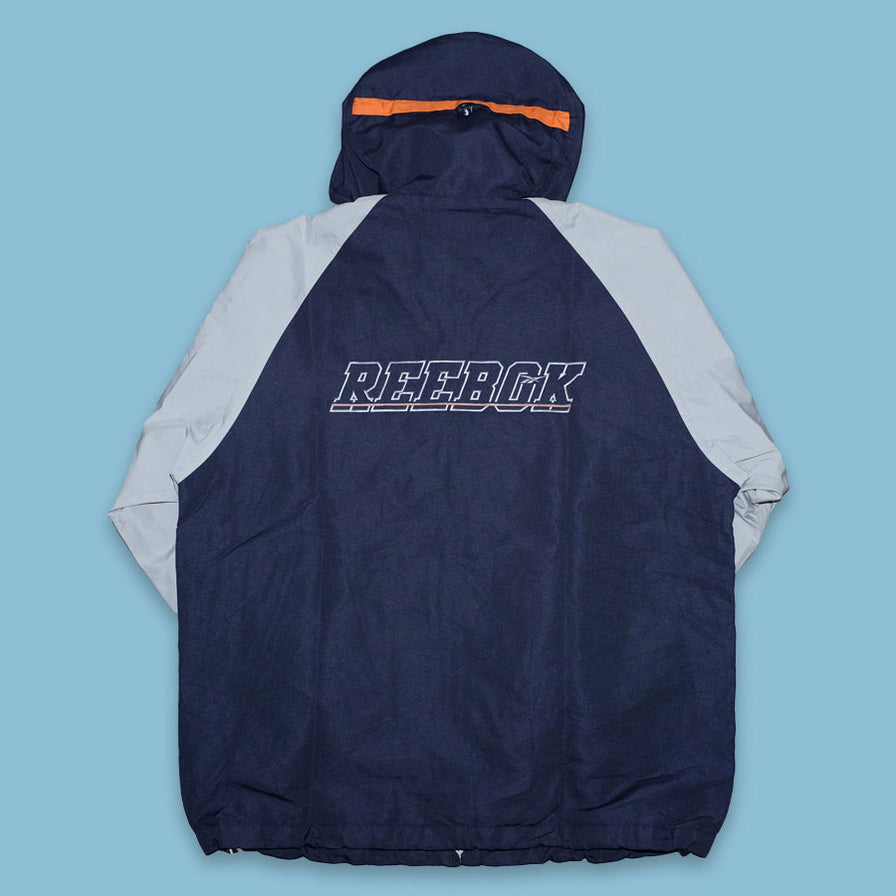 Vintage Reebok Hooded Light Jacket Large - Double Double Vintage