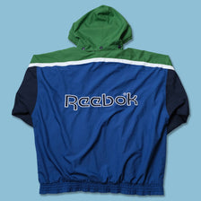 Vintage Reebok Hooded Track Jacket Large