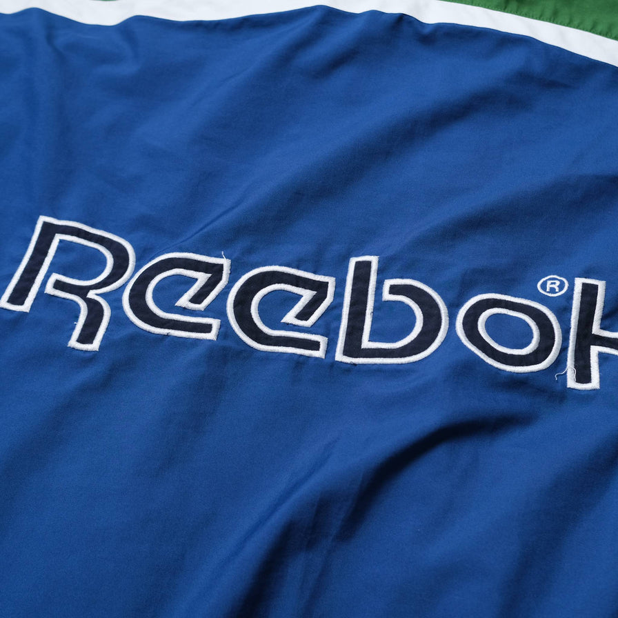 Vintage Reebok Hooded Track Jacket Large